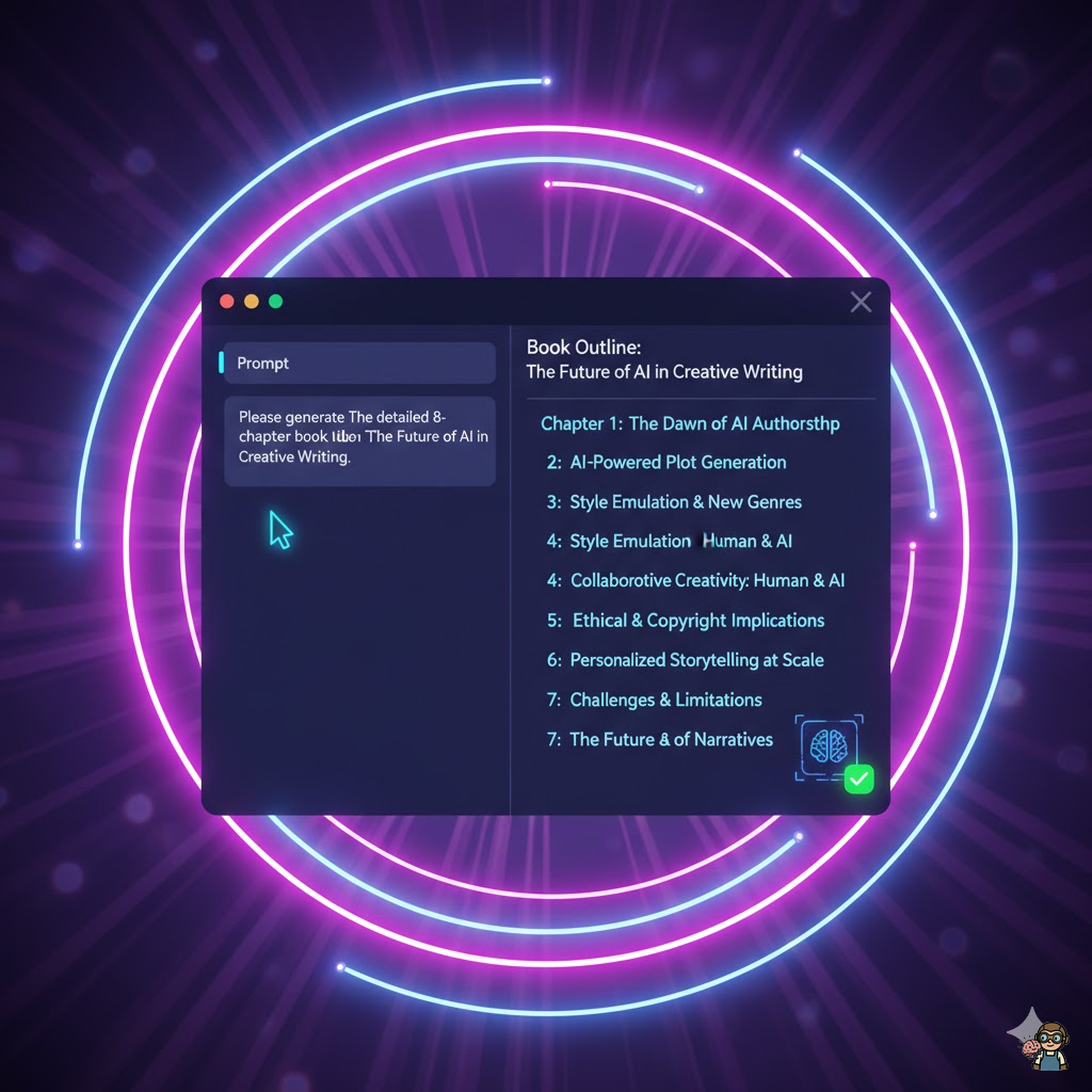 ChatGPTで目次と構成案を自動生成しているイメージ