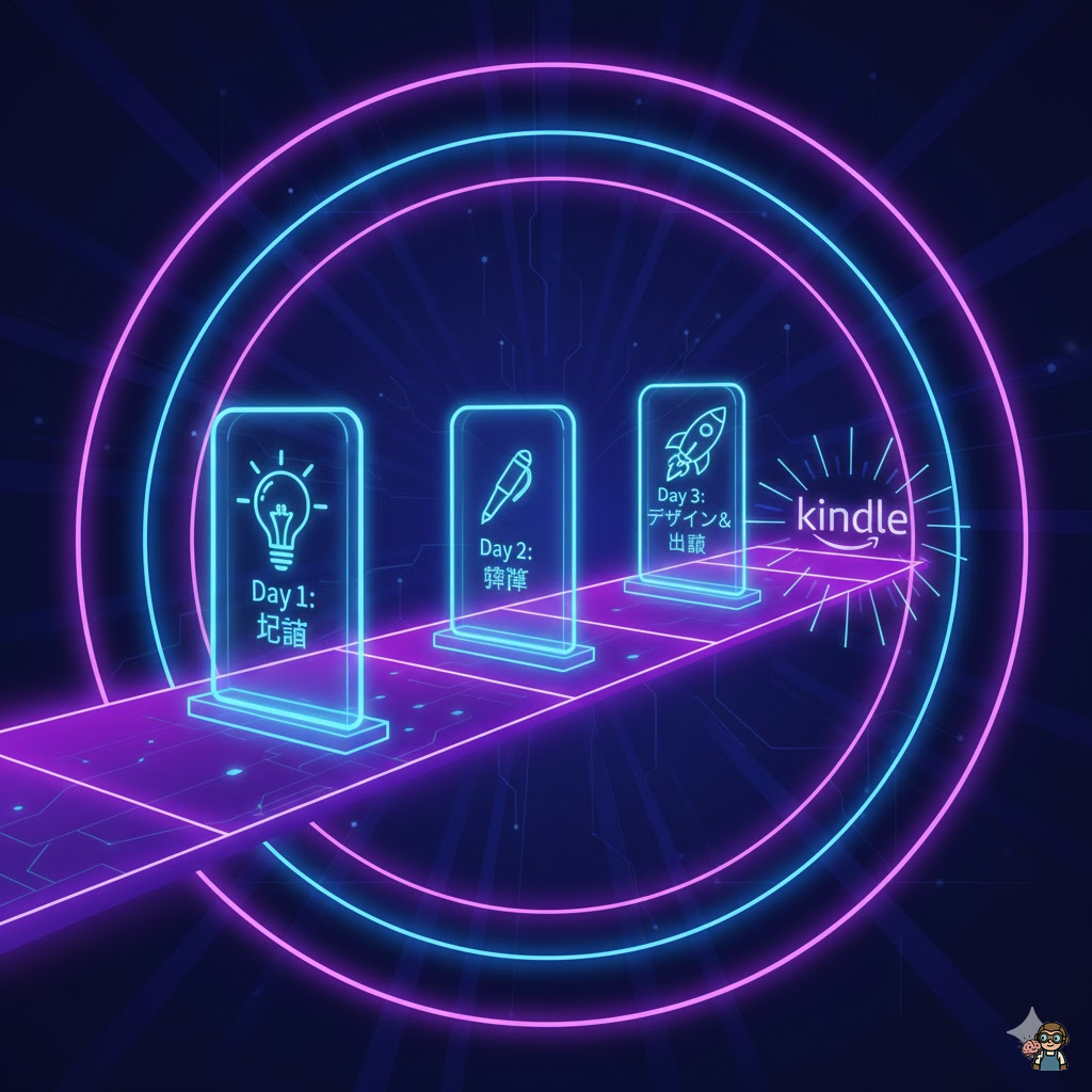 AI×Kindle出版3日間のロードマップ全体像