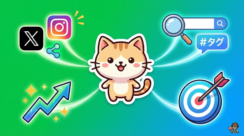 LINEスタンプのマーケティング戦略を示すイメージ
