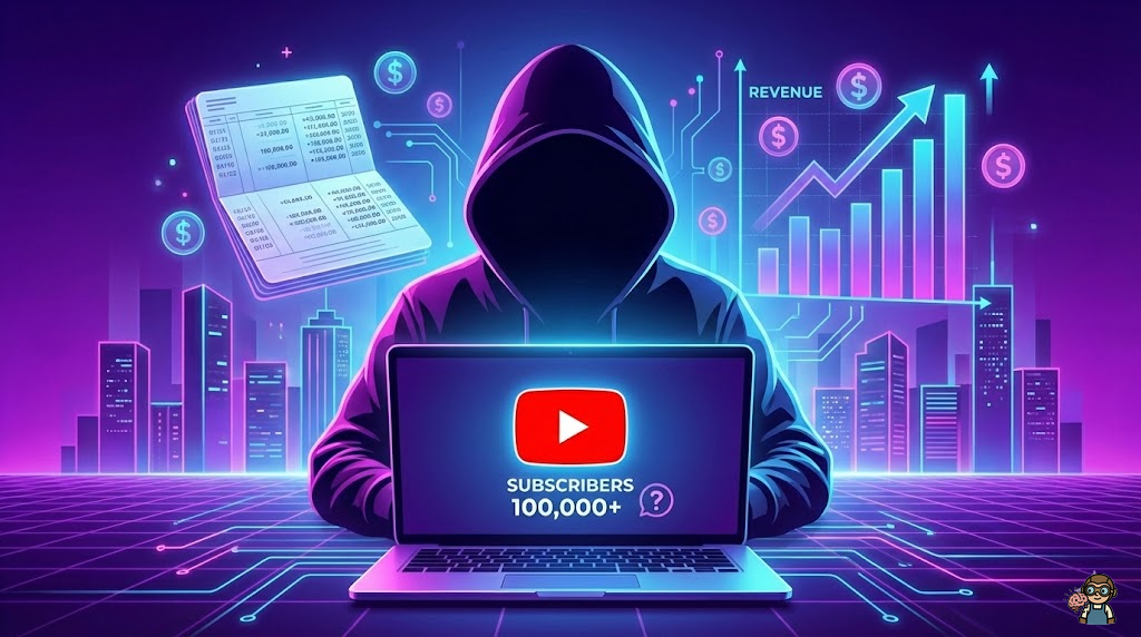 顔出しなしでYouTubeチャンネルを運営するイメージ