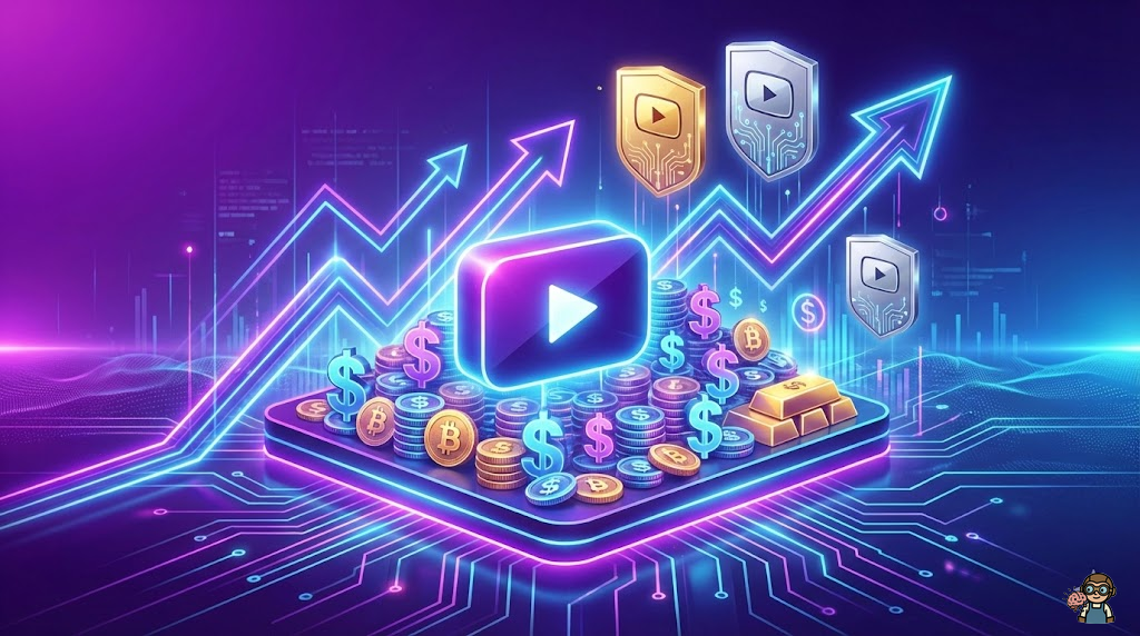 YouTube収益化条件を説明するイメージ