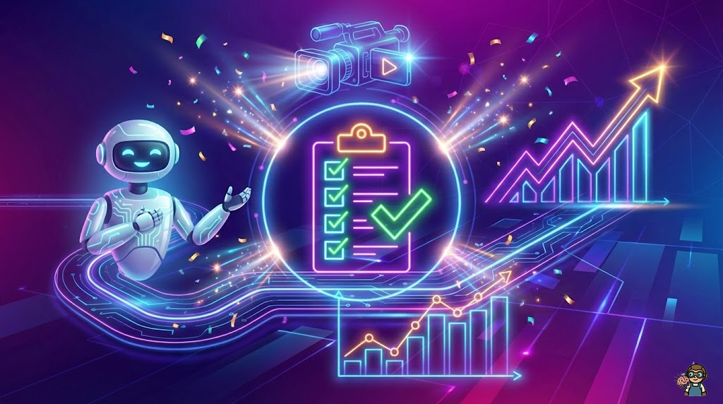 AI動画制作の成功を表すまとめイメージ