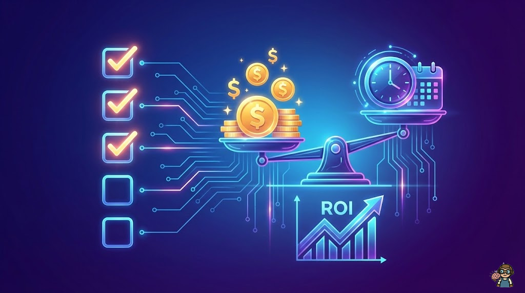 課金判断のチェックリストと投資対効果の天秤