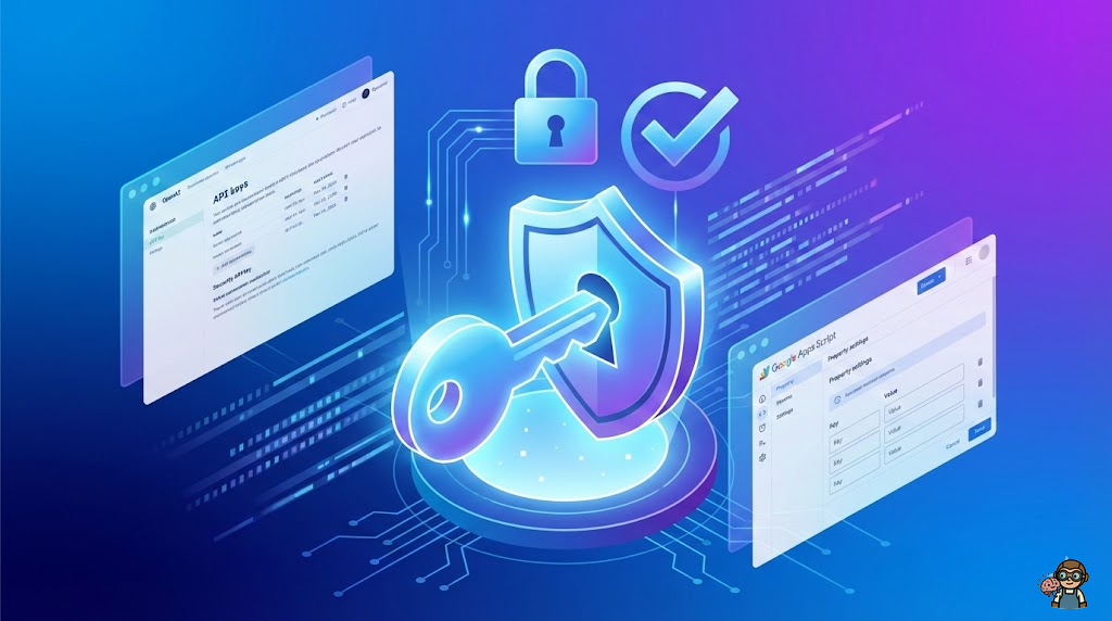 OpenAI APIキー取得とGAS初期設定の手順イラスト