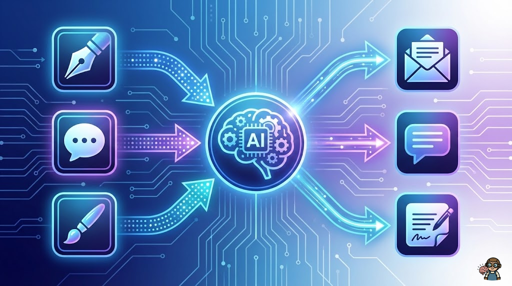 プロンプト設計のテクニックを示すイラスト