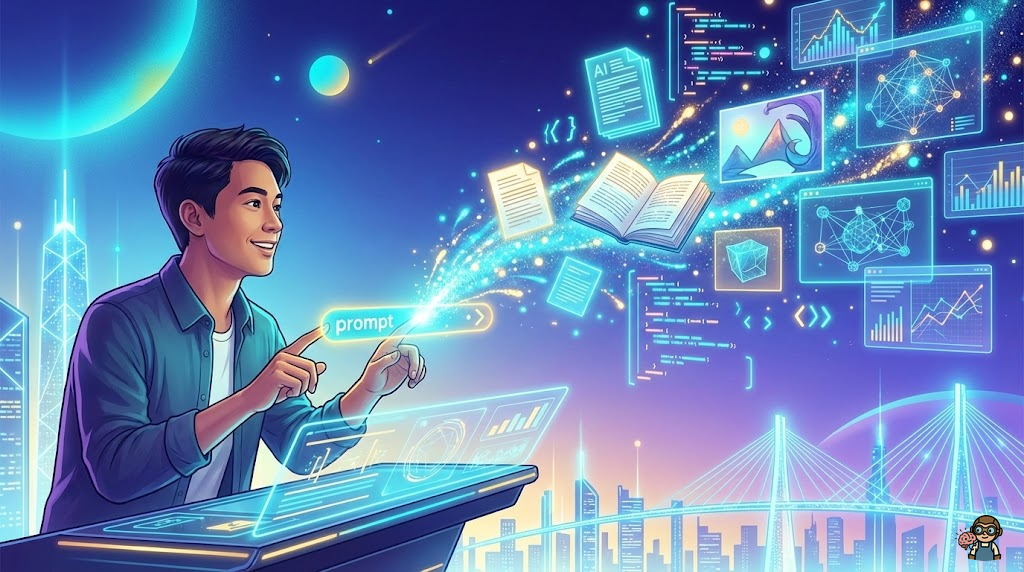 AIと共に歩む未来──プロンプトエンジニアリングで広がる可能性のイメージ